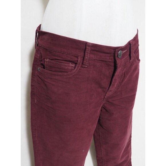 Current/Elliott Purple Thin Wale Corduroy Pants With Raw Hems, Size 28 - Picture 4 of 8